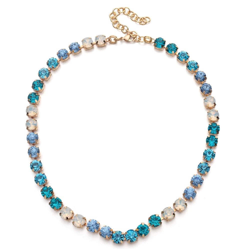 Azzurro crystal necklace