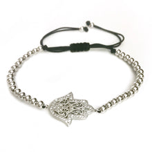 Hand protect me Silver bracelet