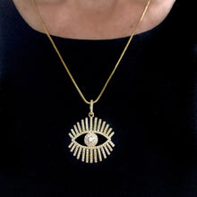Pretty Eye Crystal Gold necklace
