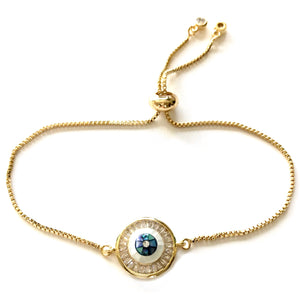 Eye adore you Gold bracelet
