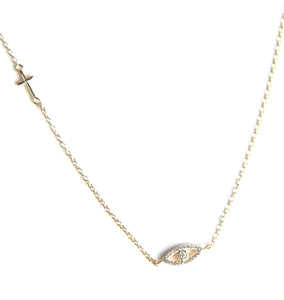 Gold protection necklace