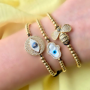 Eye love you Gold bracelet
