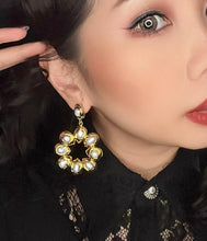 Natural Pearl statement earrings