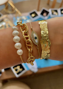 H link gold bracelet