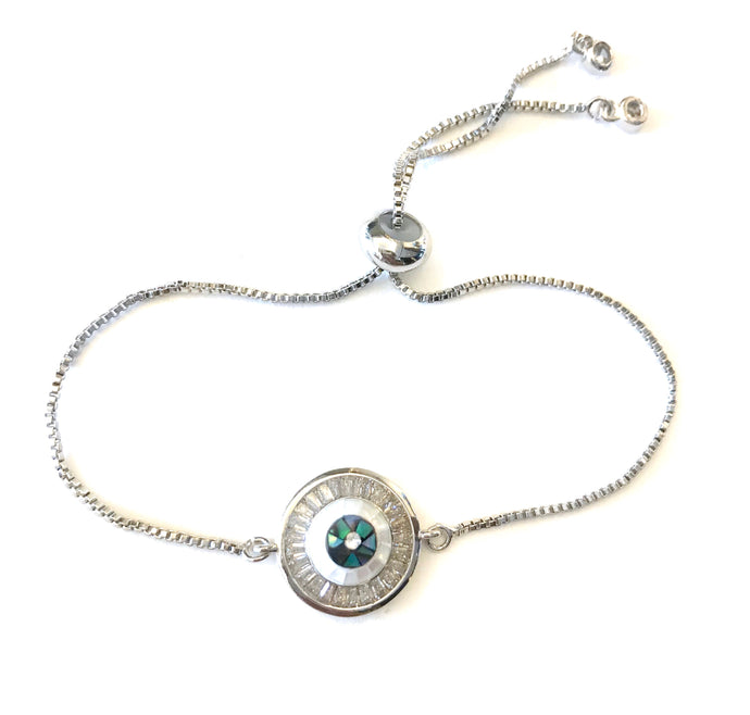 Eye adore you Silver bracelet