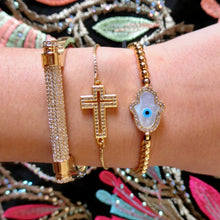 Crystal Cross Gold bracelet