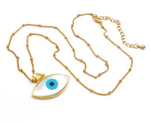 Large Shell eye necklace