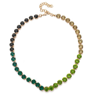 Oriental Green crystal necklace