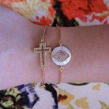 Crystal Cross Gold bracelet