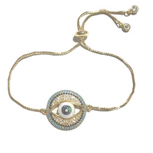 Eye protect you Gold bracelet