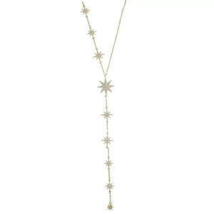 Stella gold drop necklace